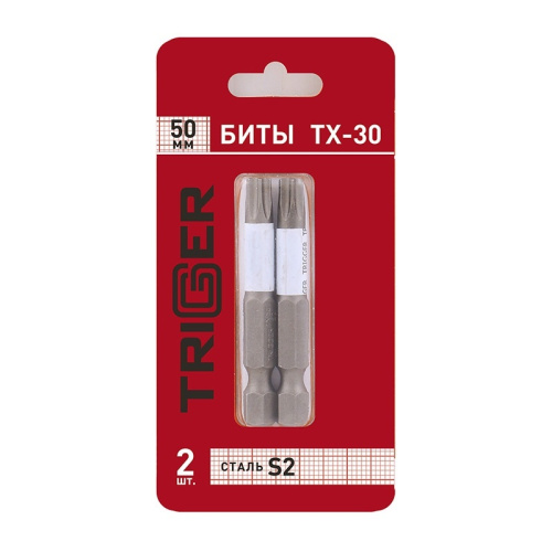 Биты Trigger 84976 Профи TORX-30 50 мм (2 шт.), тов-151826 купить за 145 руб. в Новосибирске