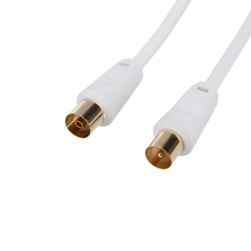 Шнур ТВ гнездо - ТВ штекер, длина 5 метров, белый REXANT купить за 419 руб. в Новосибирске