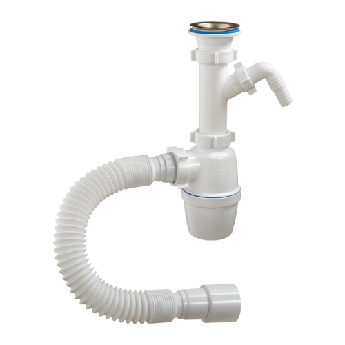 Сифон д/раков. и мойки 1 1/2"х40мм с вып. и отв. для с/м и г/труб. 40х40/50, реш.d=70мм ОРИО, А-40059, тов-148233 купить за 566 руб. в Новосибирске