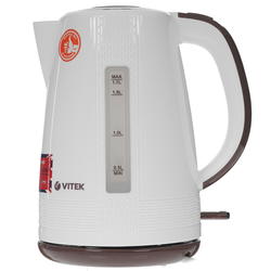 Электрочайник Vitek VT-7055 W белый [1.7 л, 2150 Вт, скрытый нагревательный элемент, фильтр, корпус - пластик] купить за 0 руб. в Новосибирске