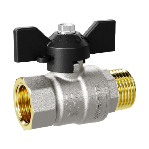 Кран шаровый PN40, 3/4" В/Н, бабочка, тов-102776 купить за 624 руб. в Новосибирске