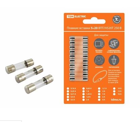 Плавкая вставка ВПТ6-11 3,15А 250В упак (10 шт.) TDM SQ0738-0011 купить за 0 руб. в Новосибирске