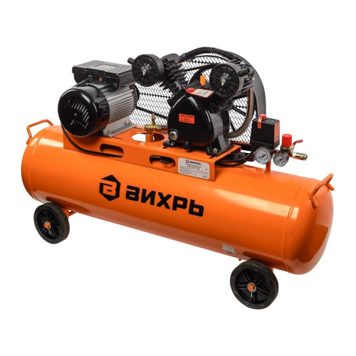 Компрессор воздушный КМП-400/100P Вихрь, 74/3/7 ременный купить за 34&nbsp;612 руб. в Новосибирске
