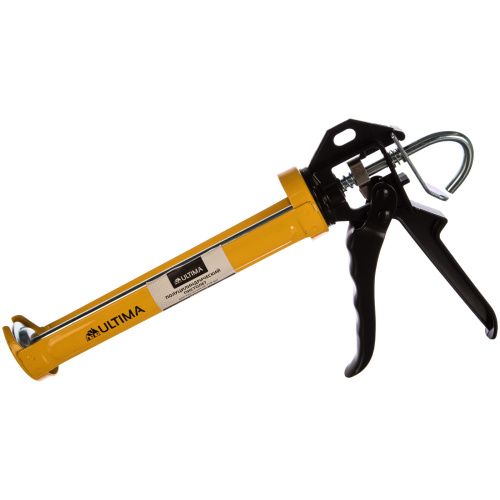 Пистолет полуцилиндрический для картриджей 310 мл, ULTIMA, УСИЛЕННЫЙ (1к - 24 шт.), ULTMG13001 купить за 699 руб. в Новосибирске
