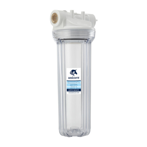 Фильтр магистральный тип Slimline д/холодной воды 10"x1/2"ВР, латунь, ключ, пласт.корпус, прозр., тов-126471 купить за 1 099 руб. в Новосибирске