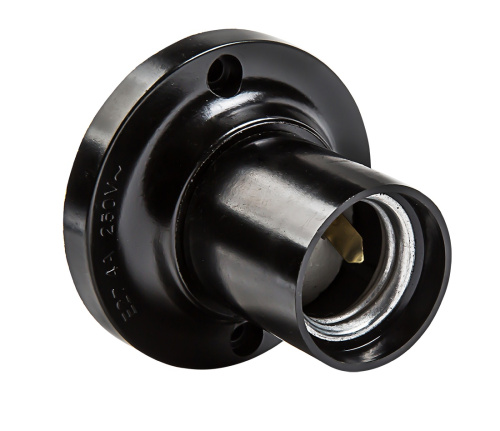 Патрон Е27Ф П-01 Е27 карболитовый потолочный, IN HOME, прямой, (аналог ЭКС арт. 206567) купить за 57 руб. в Новосибирске