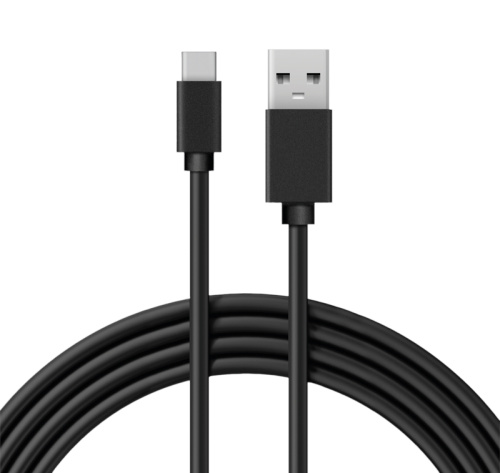 Кабель USB-A – Type-C, 2А, 1м, ПВХ, черный REXANT купить за 290 руб. в Новосибирске