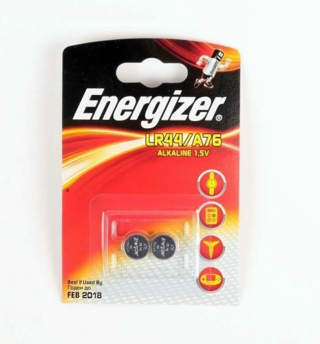 Элемент питания  Energizer  Alkaline LR44/A76  G13 BL-2 купить за 0 руб. в Новосибирске