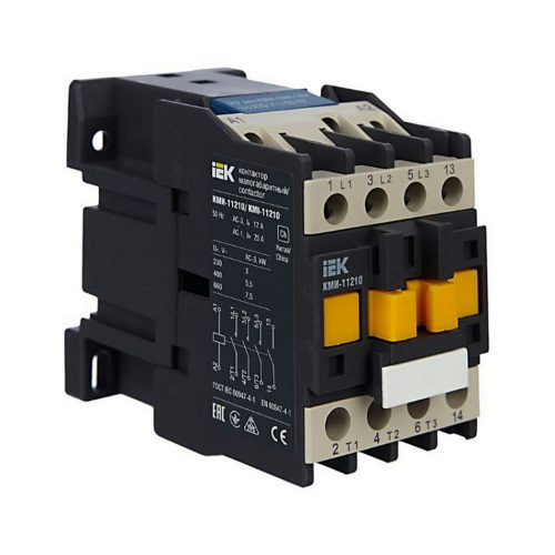Контактор КМИ-11210 12А 230В/АС3 1НО ИЭК, KKM11-012-230-10 купить за 0 руб. в Новосибирске