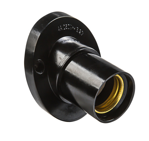 Патрон Е27Ф П-02 Е27 карболитовый настенный, IN HOME (аналог ЭКС арт.230538) купить за 77 руб. в Новосибирске