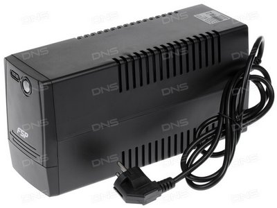 ИБП FSP DS 650 (линейно-интерактивный, 650VA, 2 роз CEE7) 360 Вт, 6 мс, 4.2 кг (евророзетка) купить за 0 руб. в Новосибирске