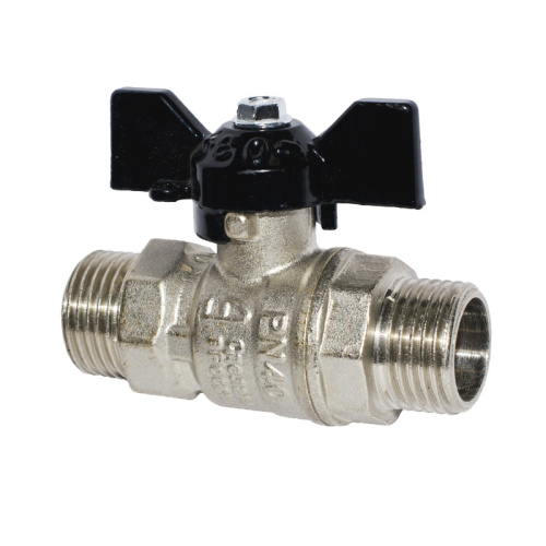 Кран шаровый PN40, 1/2" Н/Н, бабочка, тов-102775 купить за 415 руб. в Новосибирске