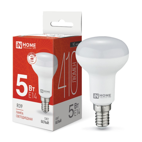 Лампа светодиодная LED-R39-VC 5Вт 230В Е14 4000К 410Лм IN HOME купить за 95 руб. в Новосибирске