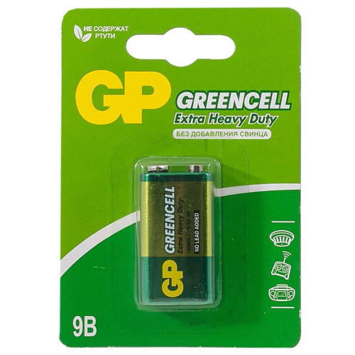 Эл-т питания 6F22  GP 1604G  Green BL-1 купить за 0 руб. в Новосибирске