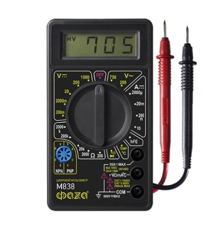 Мультиметр ФАZA цифровой М838 купить за 0 руб. в Новосибирске