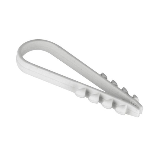 Дюбель-хомут для круглого кабеля  5-10 мм нейлон белый (уп. 100 шт.), SQ0539-0001, тов-145048 купить за 159 руб. в Новосибирске