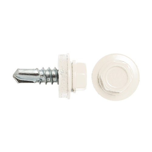 Саморез кровельный RAL-9003 ZP 4,8х35 (250 шт), тов-048468, (сигнальный белый) купить за 5 руб. в Новосибирске