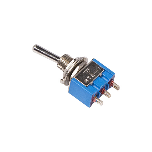 Тумблер 250V 3А (3c) ON-OFF-ON однополюсный Micro (MTS-103) (уп. 10шт.) купить за 36 руб. в Новосибирске