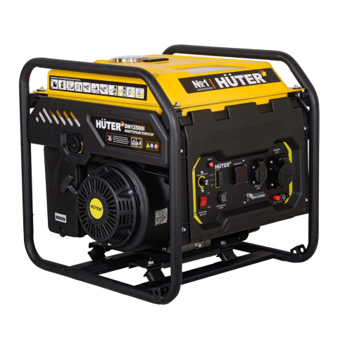 Инверторный генератор Huter DN12500i, 64,5 кг, чистый синус 64/10/12 купить за 78&nbsp;433 руб. в Новосибирске