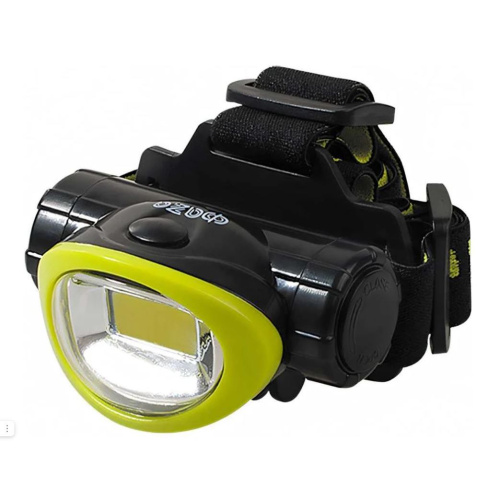 Фонарь ФАZA H5- L3W-gn (черно-зеленый),  налобный, 170 Лм, 3W СОВ светодиод,  3*ААА купить за 0 руб. в Новосибирске