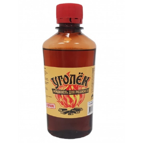 Средство для розжига "Уголёк" 1литр /12  БЕЗ ЗАПАХА  Экологически чистый продукт купить за 398 руб. в Новосибирске