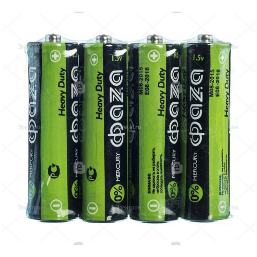 Эл-т питания R6   ФАZА Heavy Duty (упаковка 4шт) купить за 36 руб. в Новосибирске