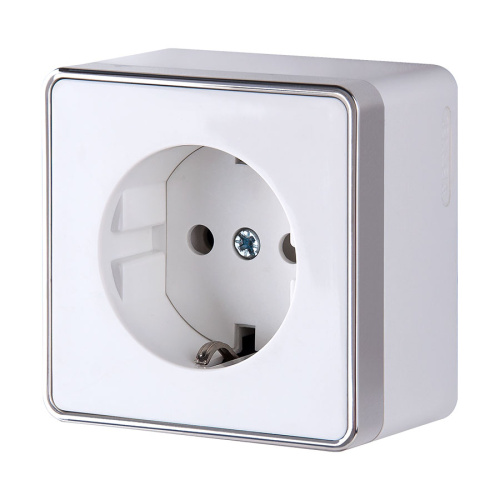 Розетка с заземлением Gallant (белая) / WL15-02-01 / W5071001, WERKEL купить за 327 руб. в Новосибирске