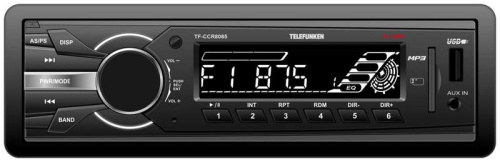 Автомагнитола TELEFUNKEN TF-CCR8085 черный\W(1din/4х45Вт/радио/USB/TF) купить за 0 руб. в Новосибирске