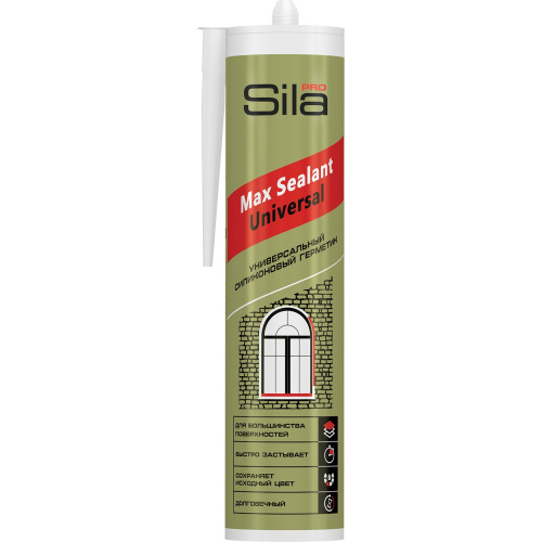 Герметик силиконовый универсальный, СЕРЫЙ, Sila PRO Max Sealant, 280 мл  (1 уп - 24шт), US2811 купить за 0 руб. в Новосибирске