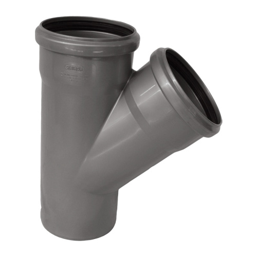 Тройник внутренний Sinikon d=110х110 мм 45°, тов-102497 купить за 351 руб. в Новосибирске