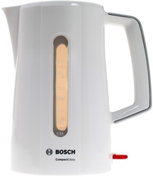 Электрочайник Bosch TWK3A011 [1,7л/2400 Вт/Пластик/Закрытая спираль/ (Белый)] купить за 0 руб. в Новосибирске