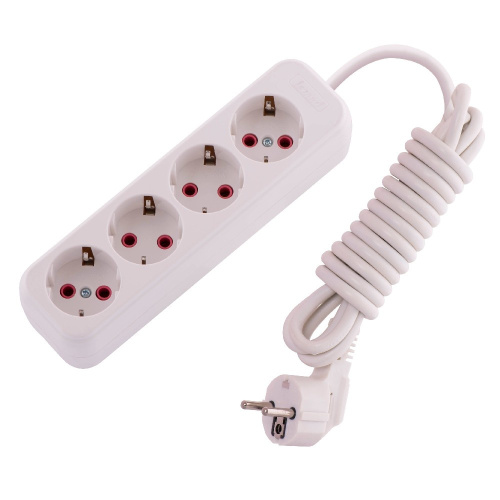 720-0403-401 LILA Удлинитель с/з 4 вх. 3 м. (3500Вт) купить за 776 руб. в Новосибирске