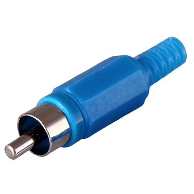 РАЗЪЁМ  Штекер RCA   " Синий"  REXANT купить за 0 руб. в Новосибирске