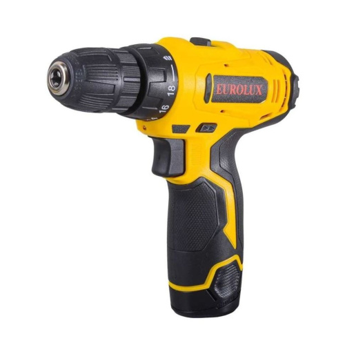 Дрель-шуруповерт аккумуляторная ДА-12/2Li Eurolux, 72/14/38 купить за 2&nbsp;206 руб. в Новосибирске