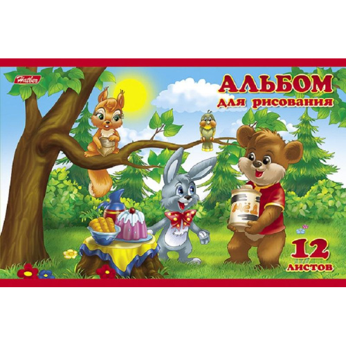 Альбом для рисования 12л А5,скоба Для Малышей диз.в ассор. 037277, 846649 купить за 37 руб. в Новосибирске