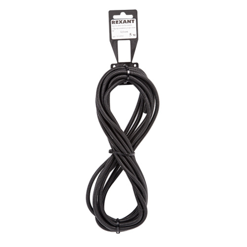 Труба автомобильная гофрированная ПП, Ø 4,6 мм, разрезная, бухта 5 м/уп., –40...+105 °C (ПОЛИПРОПИЛЕН) REXANT купить за 303 руб. в Новосибирске