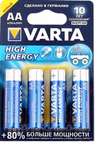 Эл-т питания LR6  Varta  (4906) BL-4 HIGH ENERGY/ LONGLIFE Power (Германия) купить за 0 руб. в Новосибирске