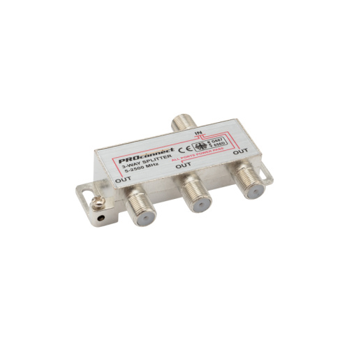 ДЕЛИТЕЛЬ ТВ х 3 под F разъём 5-2500 МГц "СПУТНИК" PROCONNECT купить за 241 руб. в Новосибирске