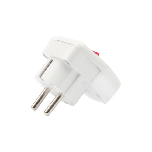 Вилка угловая с/з белая 16А 250В с выключателем REXANT купить за 0 руб. в Новосибирске