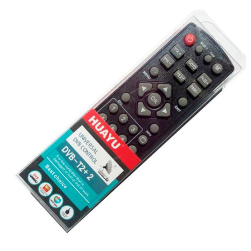 Пульт DVB-T2+2 для ресиверов универсальный Huayu, 2320 купить за 377 руб. в Новосибирске