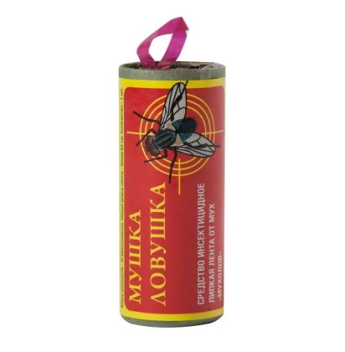 Лента липкая от ух "Мушка ловушка" /1000/ купить за 27 руб. в Новосибирске