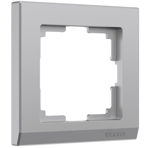 Рамка Stark на 1 пост (серебряный) / WL04-Frame-01-silver / W0011806, WERKEL купить за 179 руб. в Новосибирске