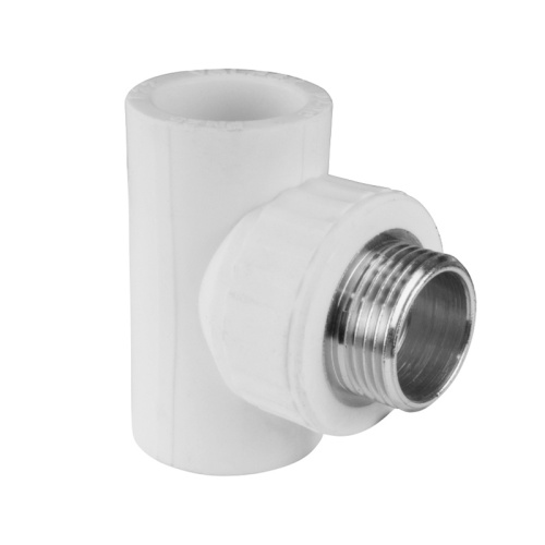 Тройник комбинированный НР 25х3/4" полипропилен, тов-110434 купить за 200 руб. в Новосибирске