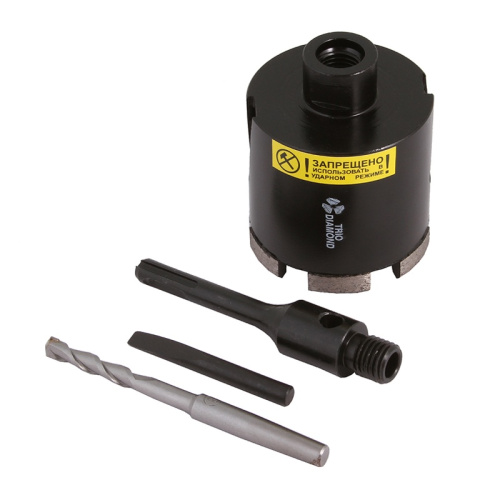 Коронка алмазная буровая SDS + в сборе, 68 мм (для сверления кирпича, бетона, мрамора) тов-187032 купить за 0 руб. в Новосибирске