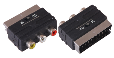 Переходник штекер SCART - 3 RCA с переключателем REXANT купить за 0 руб. в Новосибирске