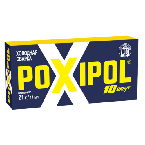 Клей  Poxipol 10 мин, металлический 14 мл., 1971 купить за 557 руб. в Новосибирске