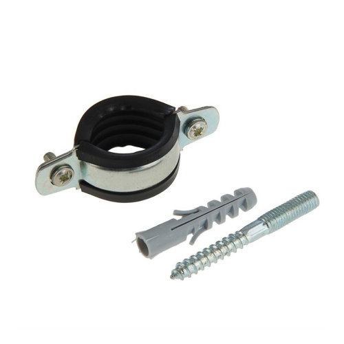 Хомут сантехнический 1" (31-35 мм) со шпилькой и дюбелем, тов-112354 купить за 51 руб. в Новосибирске