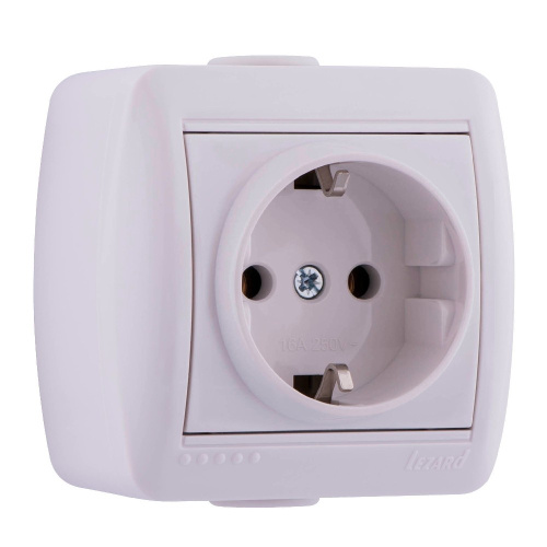 710-0200-122 NATA Розетка с/з керамика белый купить за 273 руб. в Новосибирске