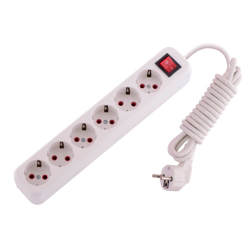 720-0603-602 LILA Удлинитель с/з 6 вх. 3 м. с вык. (3500Вт) купить за 1 221 руб. в Новосибирске