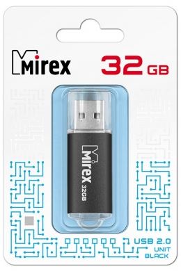USB 2.0 Mirex  UNIT BLACK (32Gb) ecopack купить за 0 руб. в Новосибирске